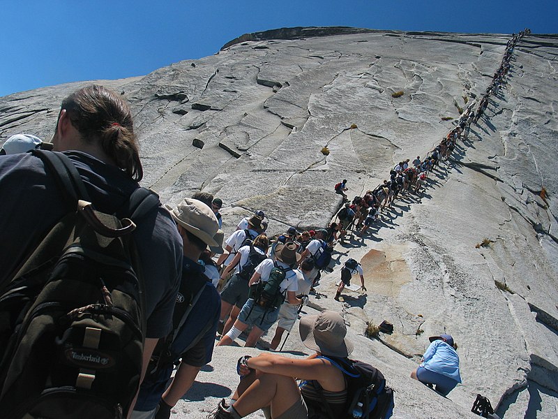 File:Half Dome ropes 2.jpg